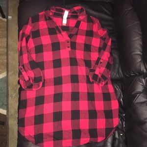 Plaid dress up shirt